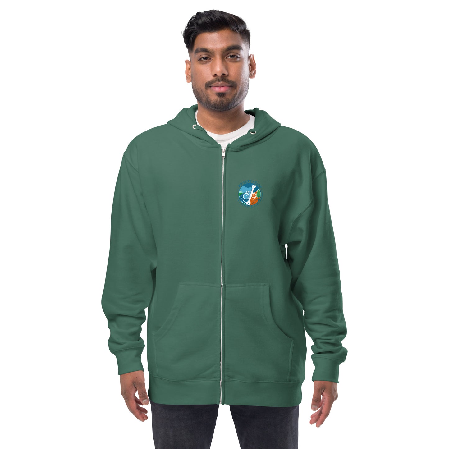 Fleece zip up hoodie