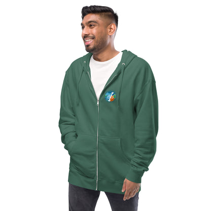 Fleece zip up hoodie