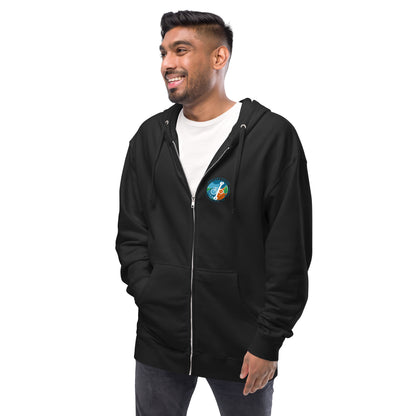 Fleece zip up hoodie