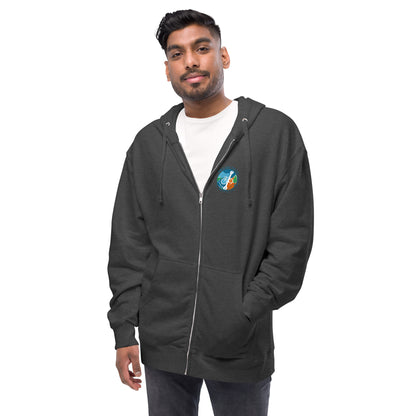 Fleece zip up hoodie