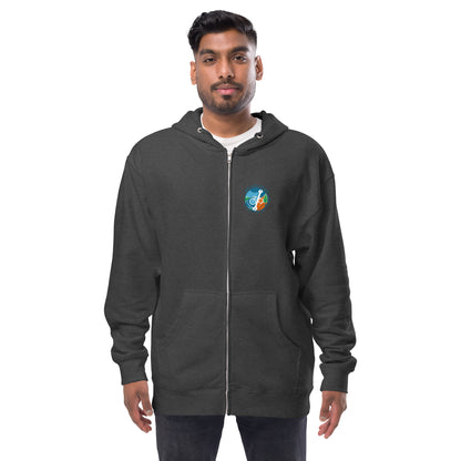 Fleece zip up hoodie