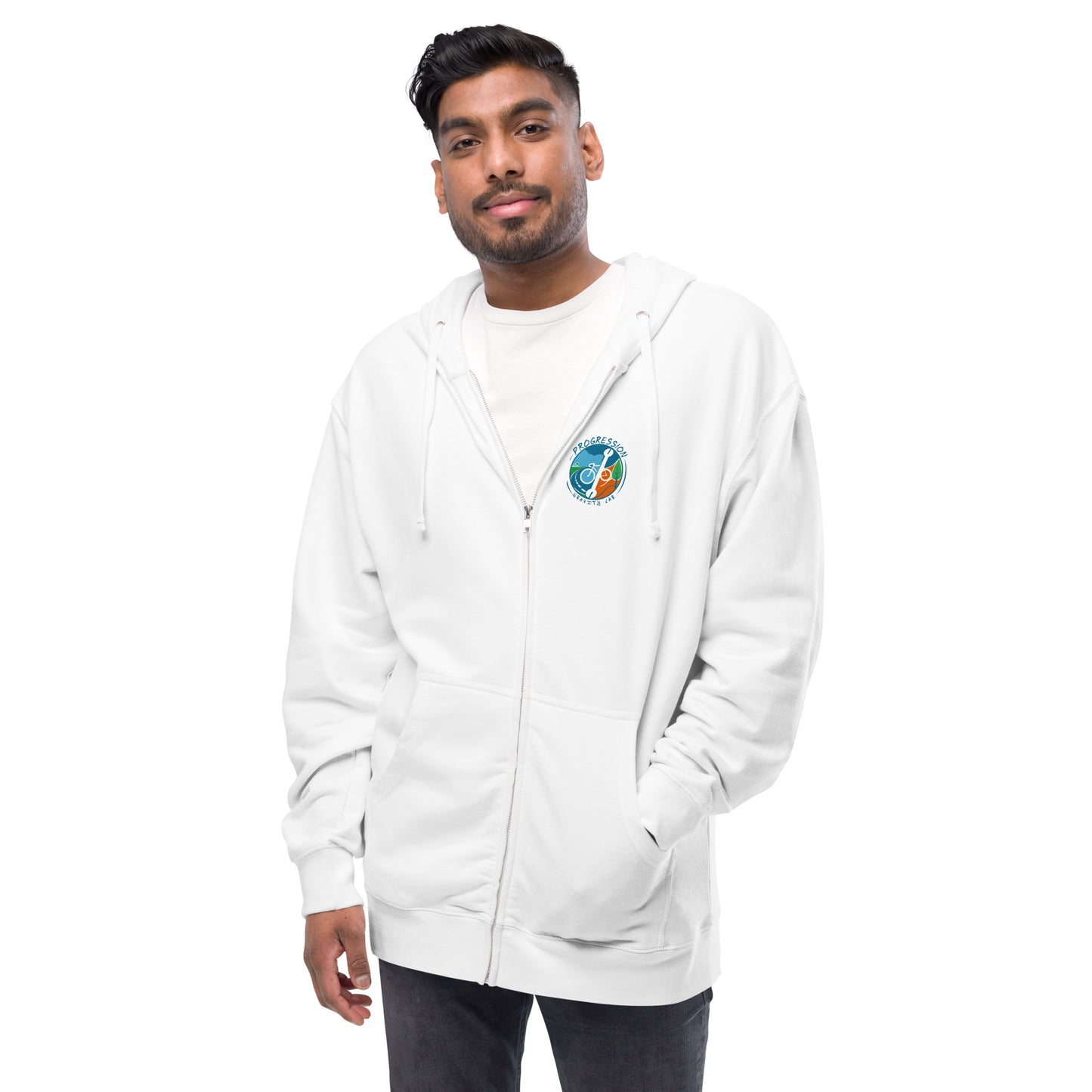 Fleece zip up hoodie