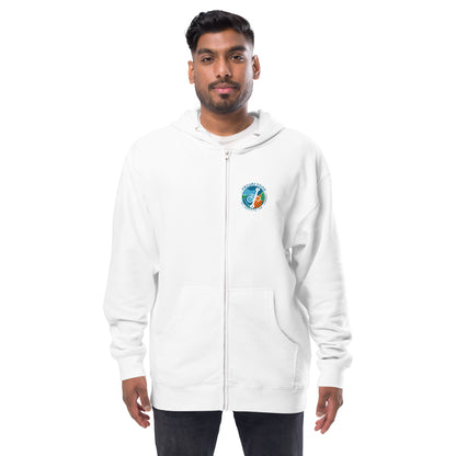 Fleece zip up hoodie