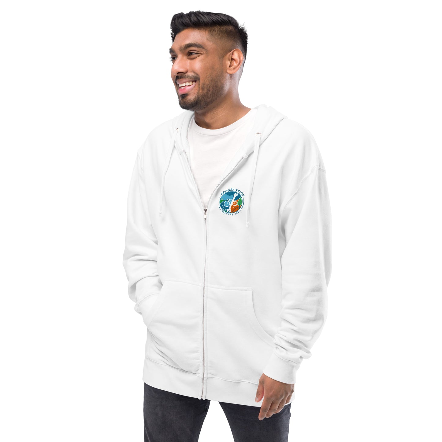 Fleece zip up hoodie